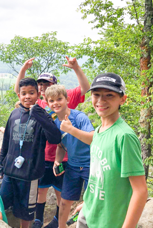 Kids on a hike